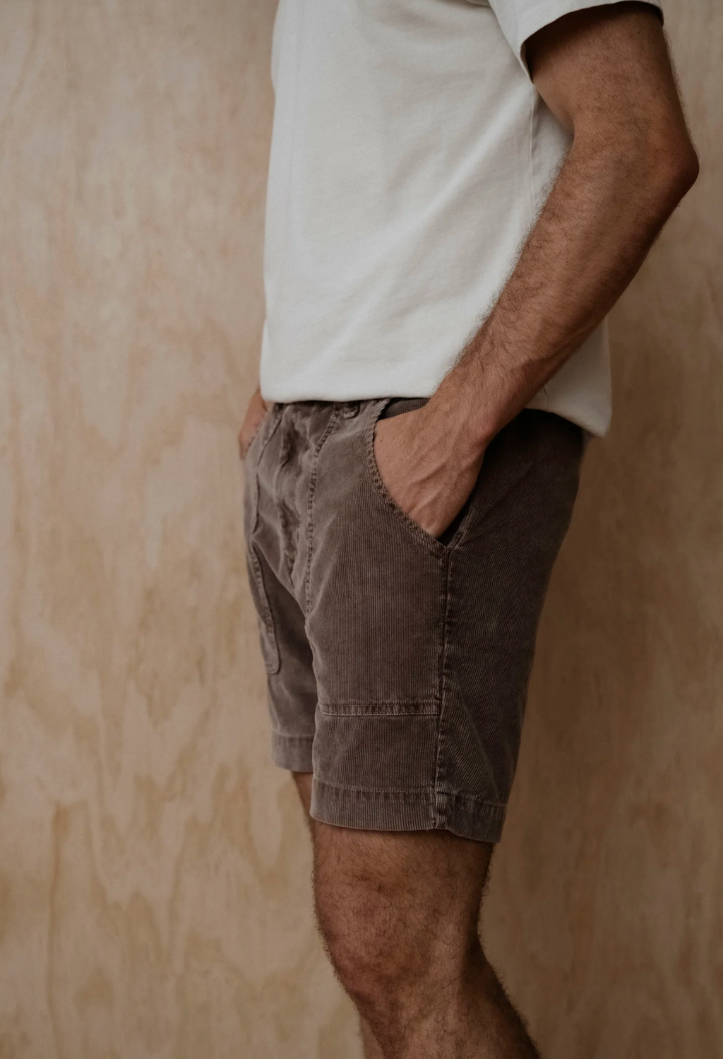 Save Khaki United Cord Short - Fawn
