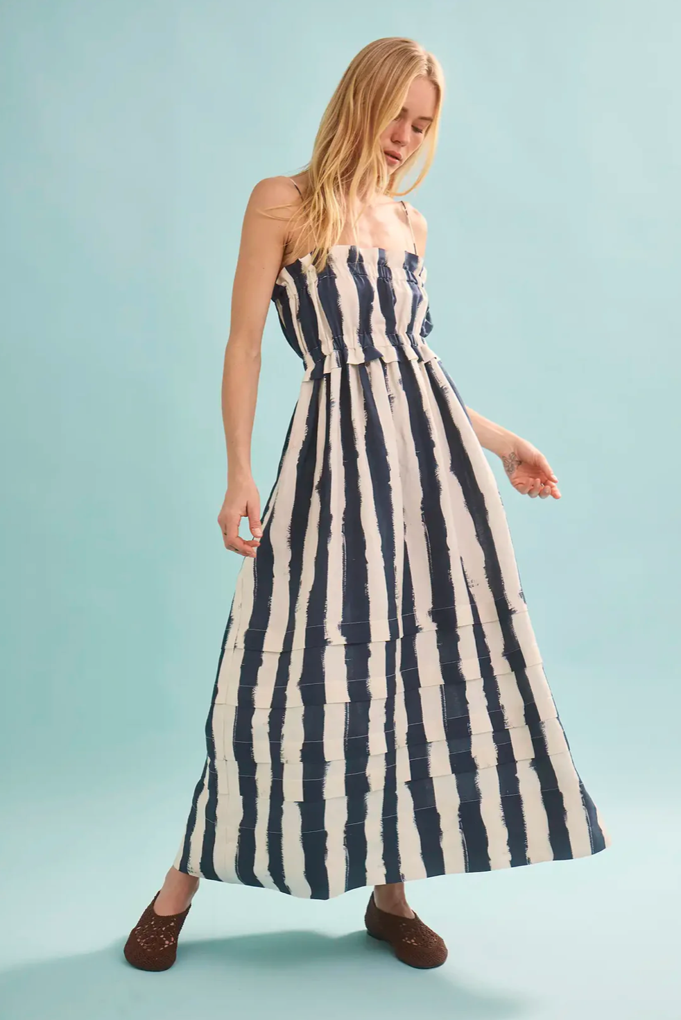 Hunter Bell Larkin Dress - Navy Lighthouse Stripe