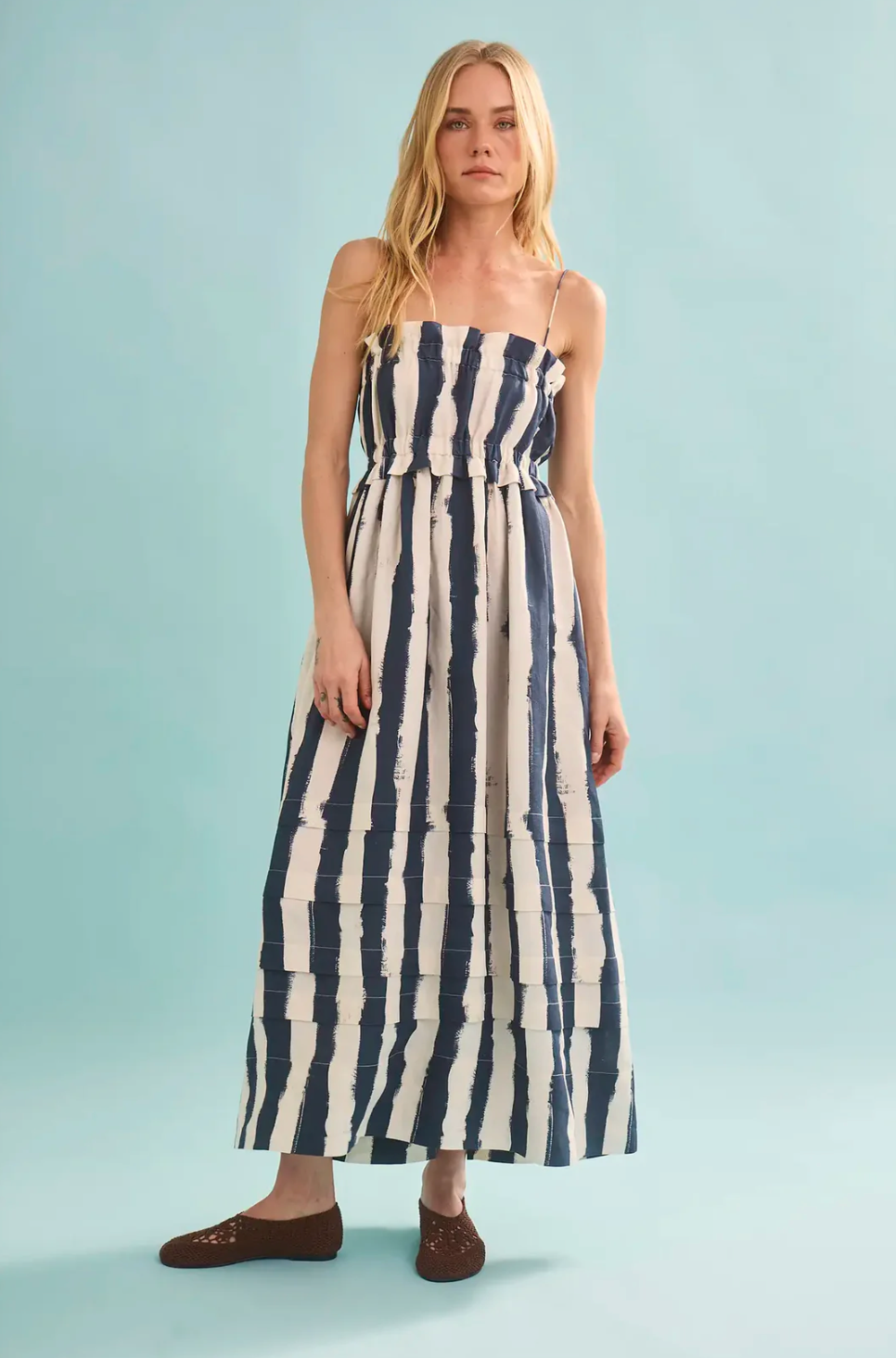 Hunter Bell Larkin Dress - Navy Lighthouse Stripe