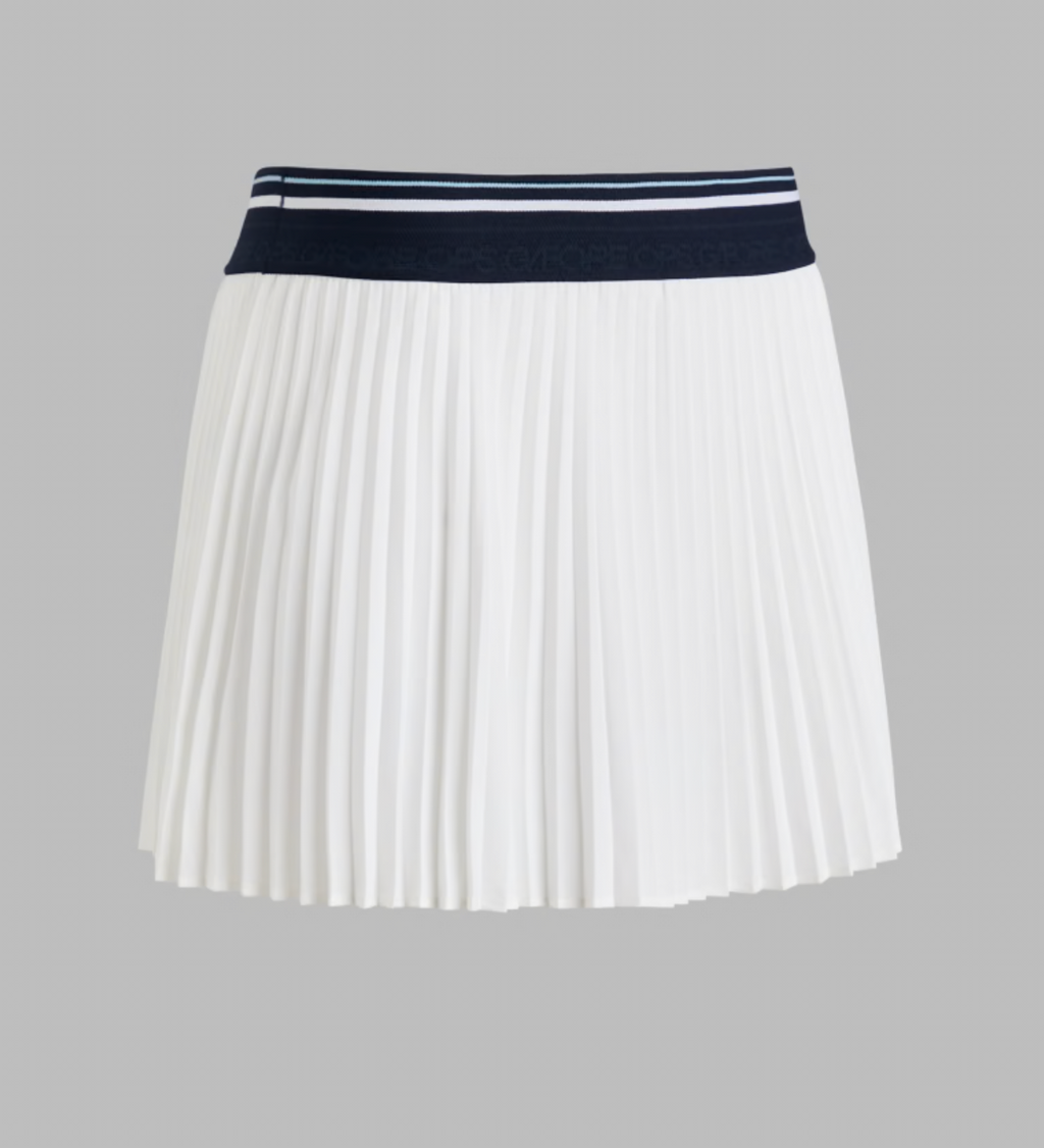 G/FORE Micropleat Stretch Woven Highwaisted Skort - Snow
