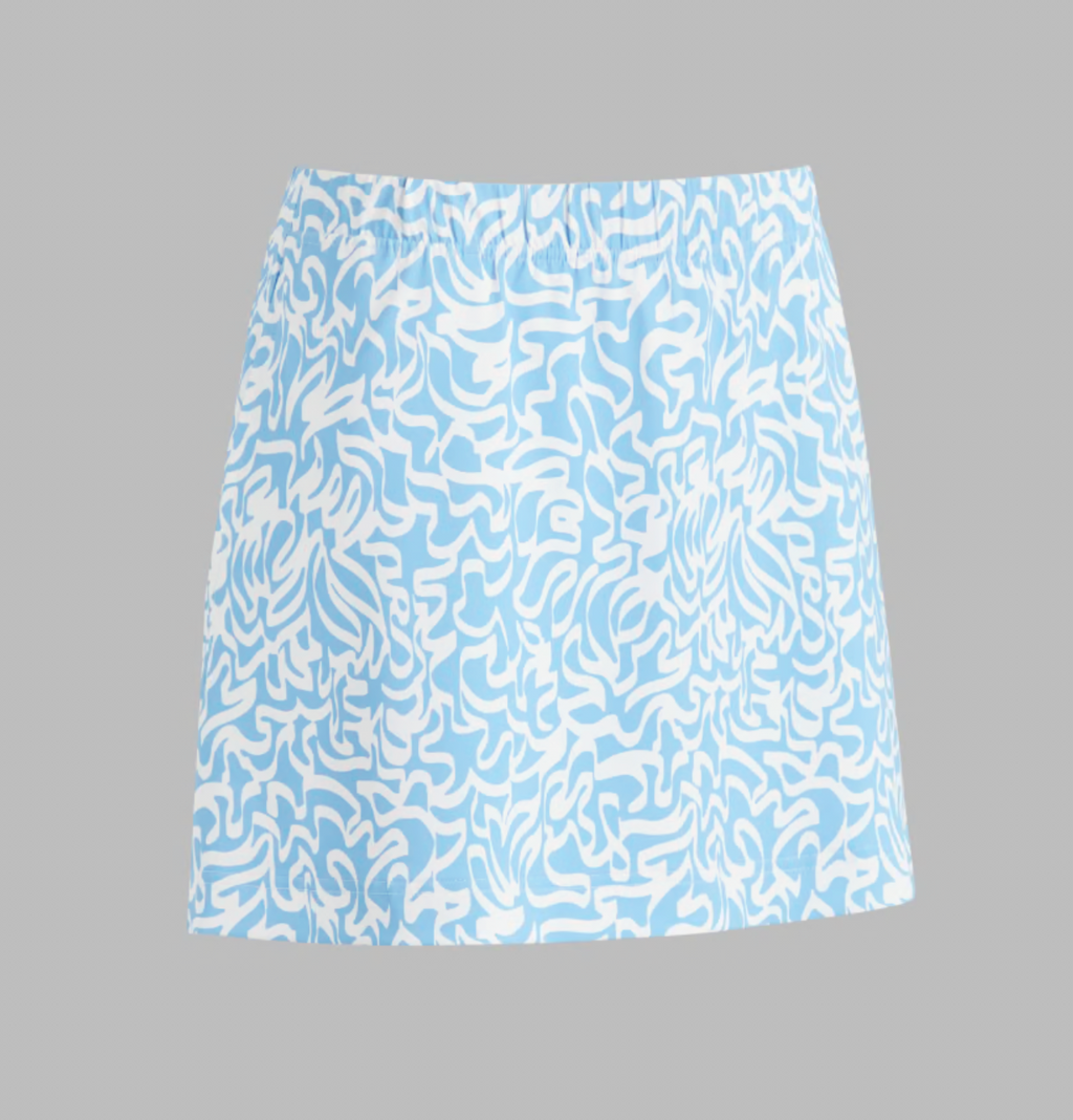 G/FORE Scribble Performance Twill A-Line Skort - Baja