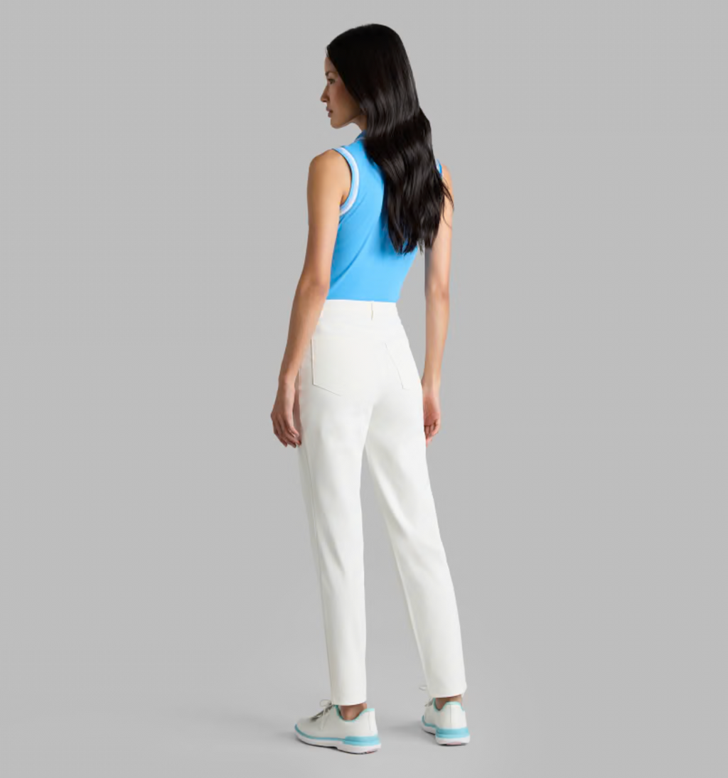 G/FORE Johnny Collar Ribbed Tech Sleeveless Polo - Azul