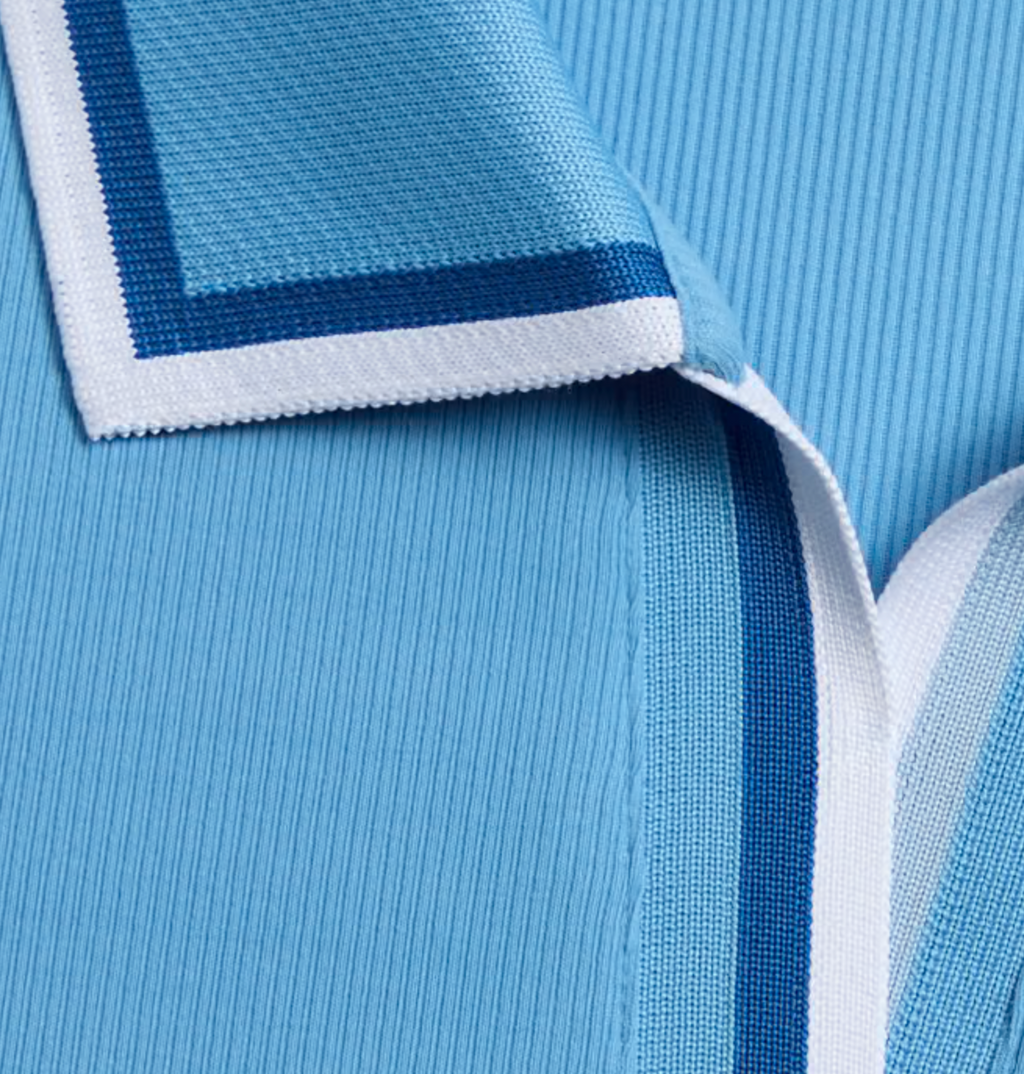G/FORE Johnny Collar Ribbed Tech Sleeveless Polo - Azul