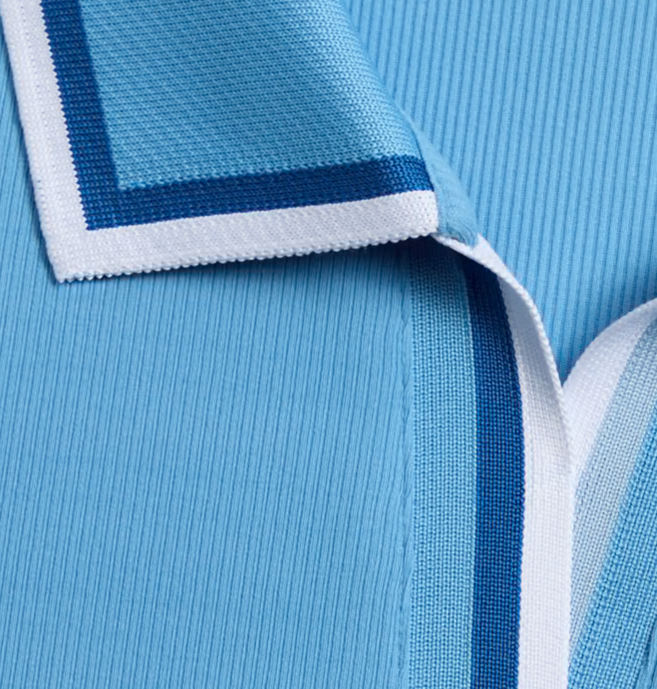 G/FORE Johnny Collar Ribbed Tech Sleeveless Polo - Azul