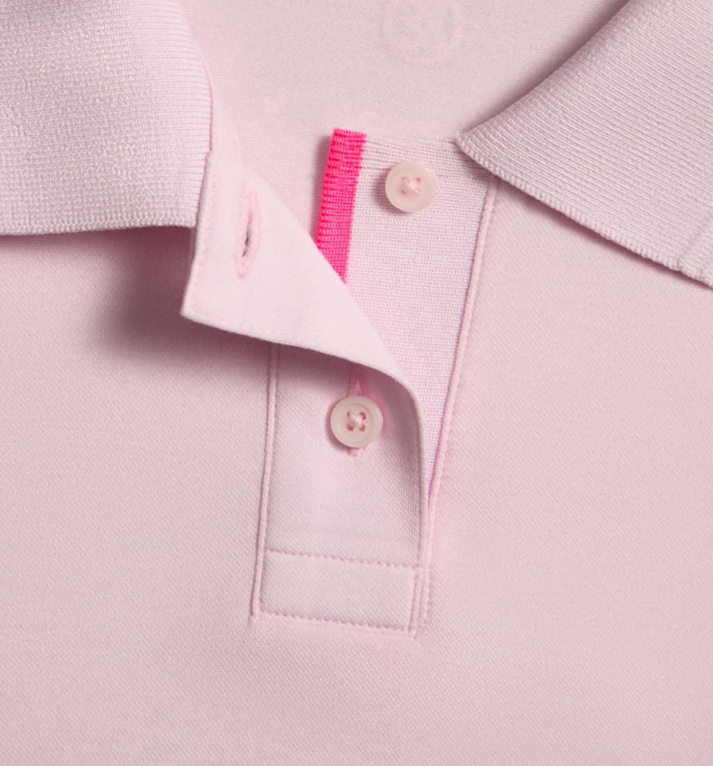 G/FORE All Play Tux Boxy Polo -Blush