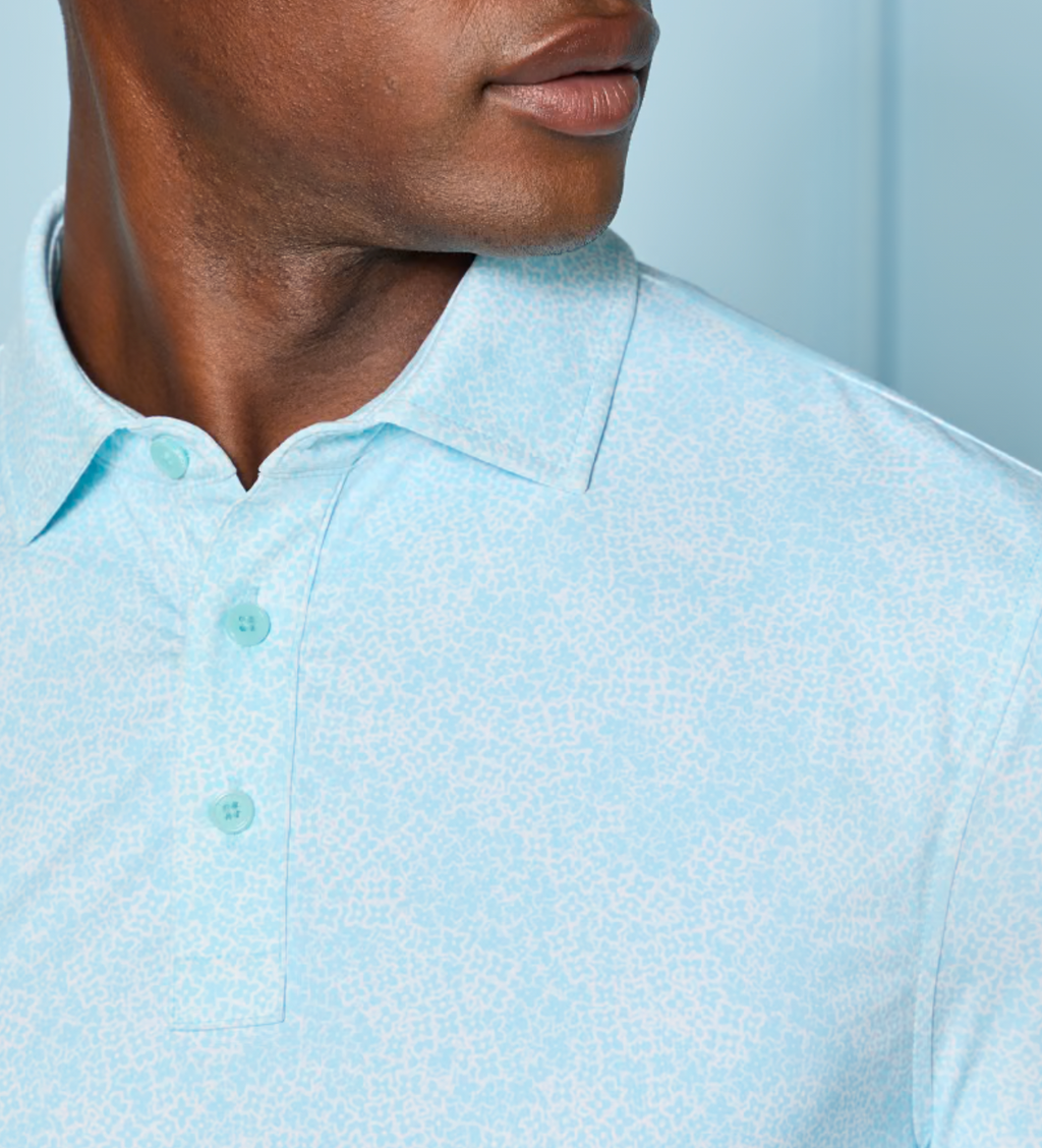 G/FORE Hydrangea Tech Jersey Polo - Cenote