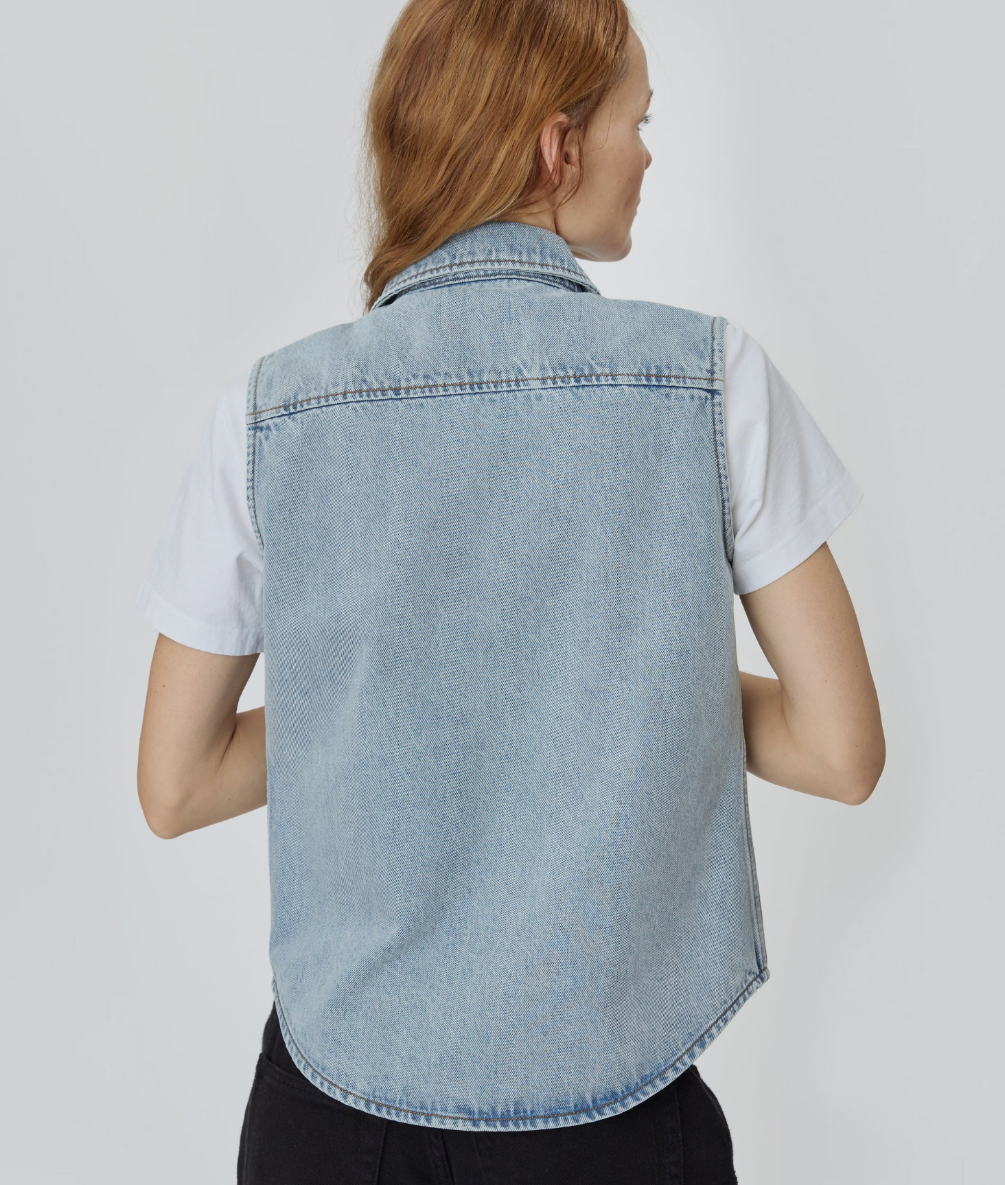 Still Here Emma Top in Vintage Blue