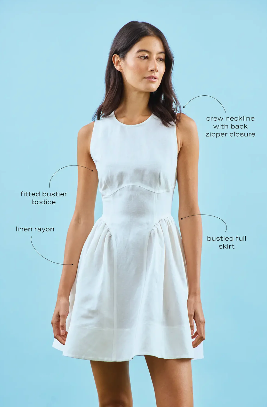 Hunter Bell Layne Dress - White