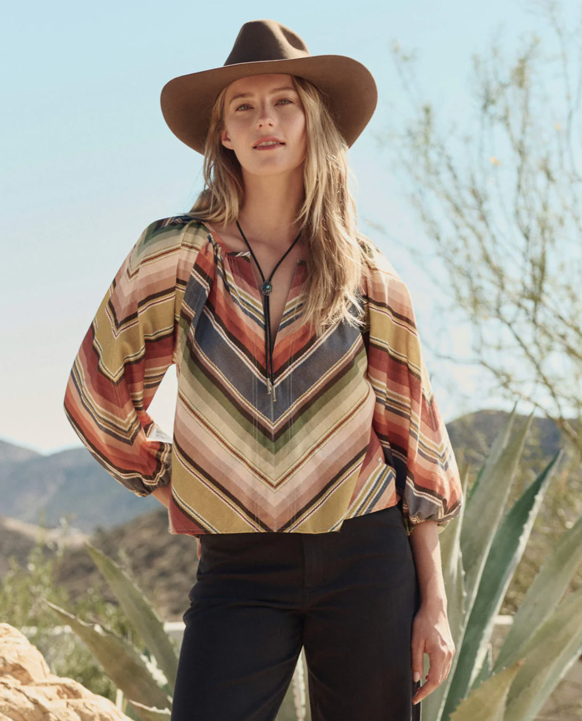 The Great The Seamed Bodega Top - Davenport Stripe