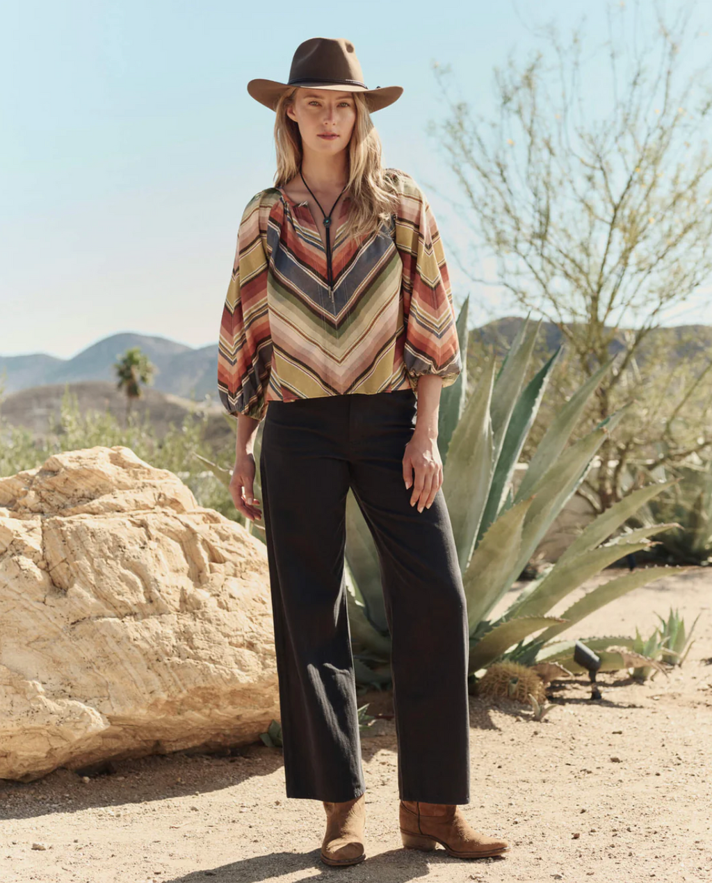 The Great The Seamed Bodega Top - Davenport Stripe