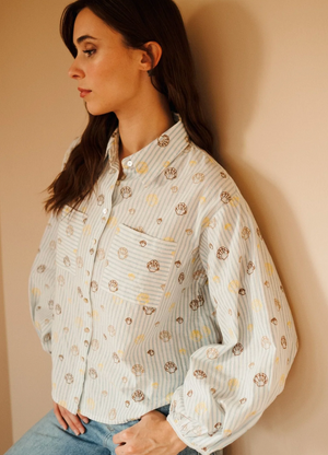 Mille Molly Top - Seashell Embroidery