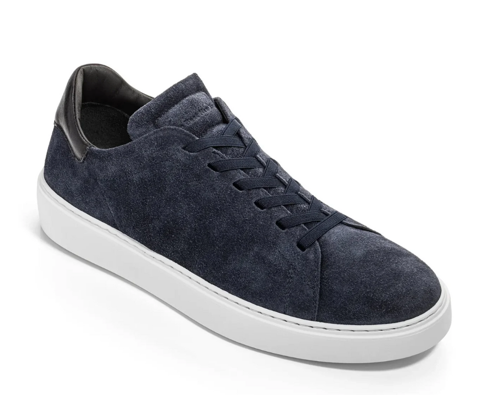 To Boot James Blue Suede Low-Top Sneaker