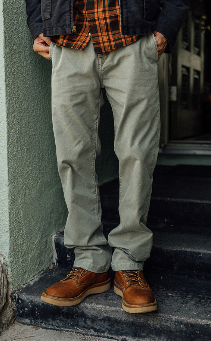 Hiroshi Kato The Pipe Straight Chino Oxford - Sand Stone