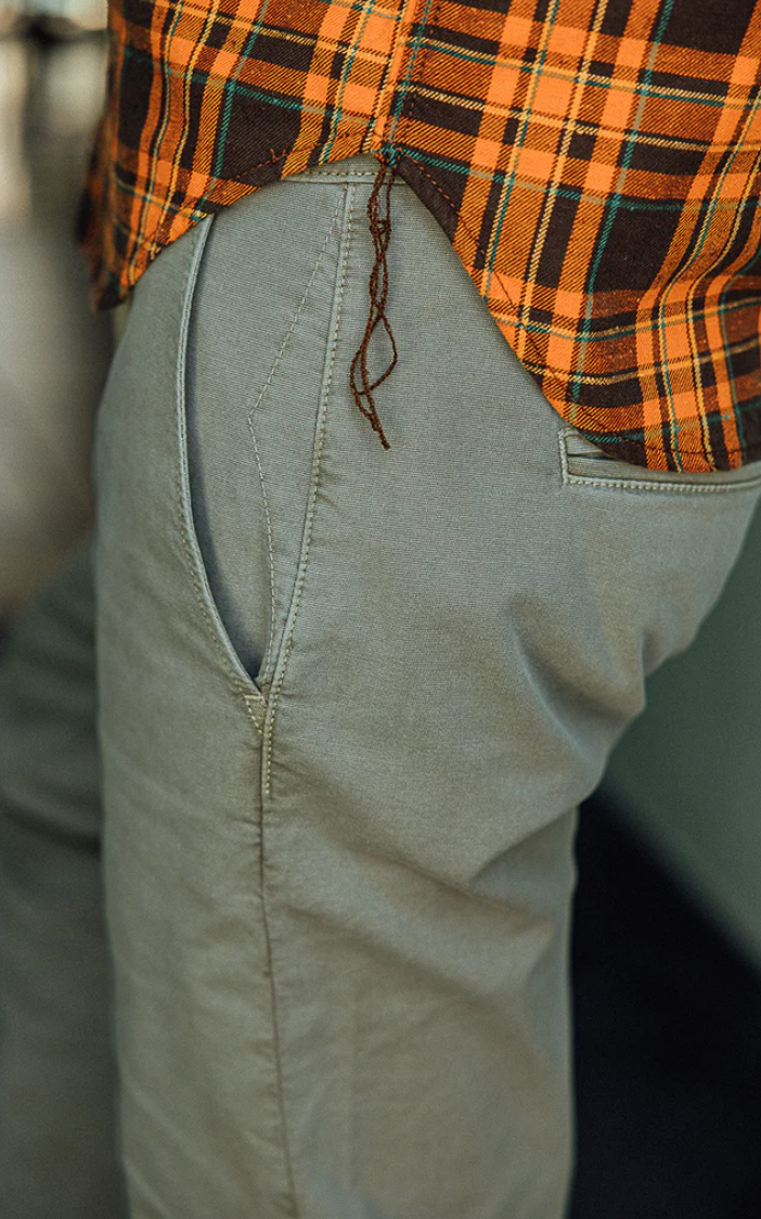 Hiroshi Kato The Pipe Straight Chino Oxford - Sand Stone