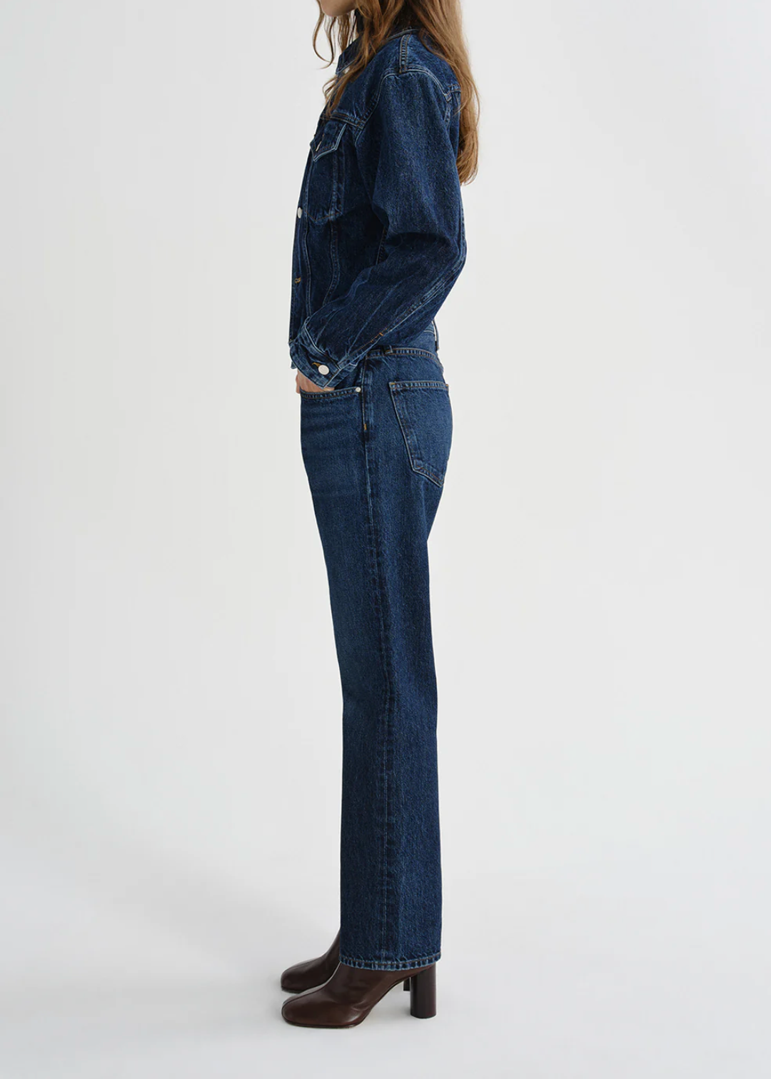 Agolde Lana High Rise Vintage Straight in Covell