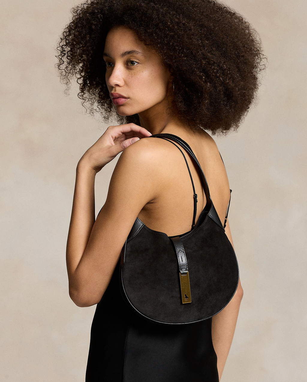Polo Ralph Lauren Suede ID Bag - Black