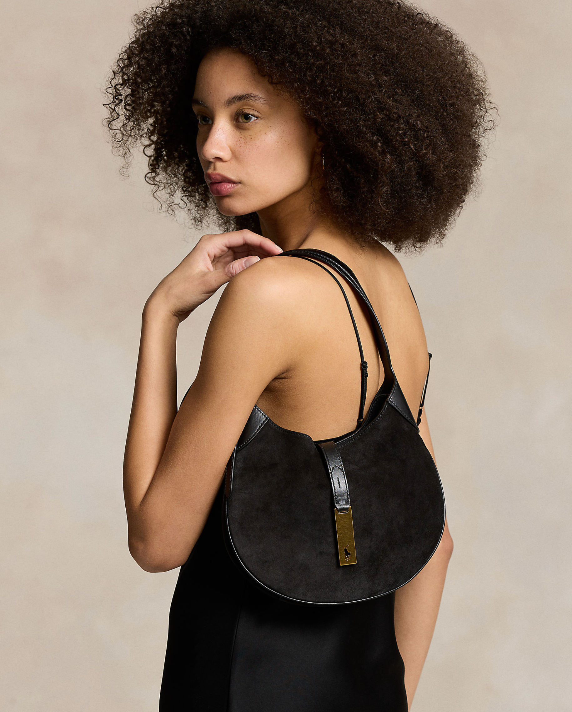 Polo Ralph Lauren Suede ID Bag - Black