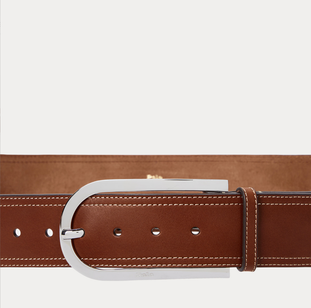 Polo Ralph Lauren Smooth Vachetta -50mm - Cuoio/Silver