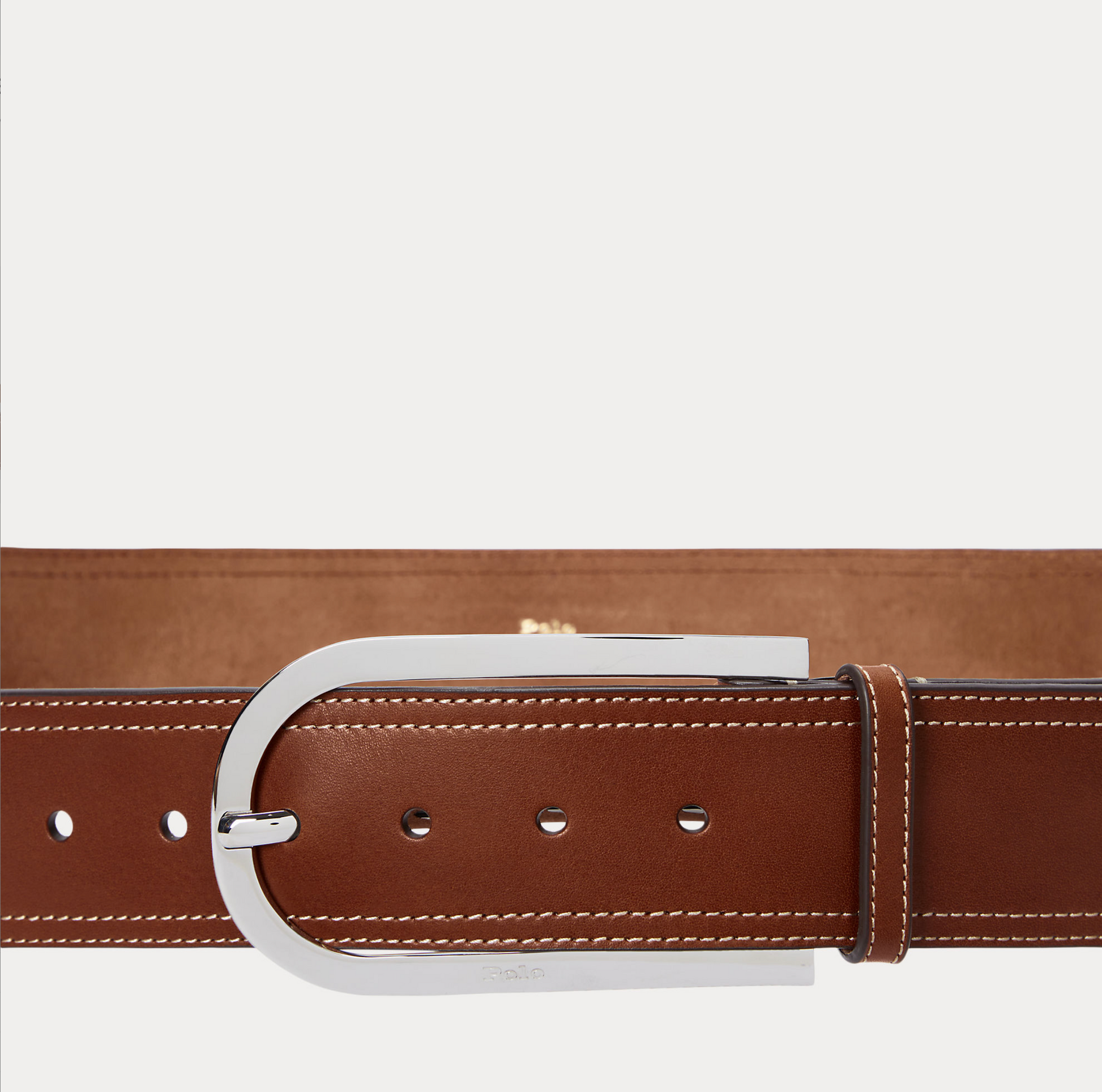 Polo Ralph Lauren Smooth Vachetta -50mm - Cuoio/Silver