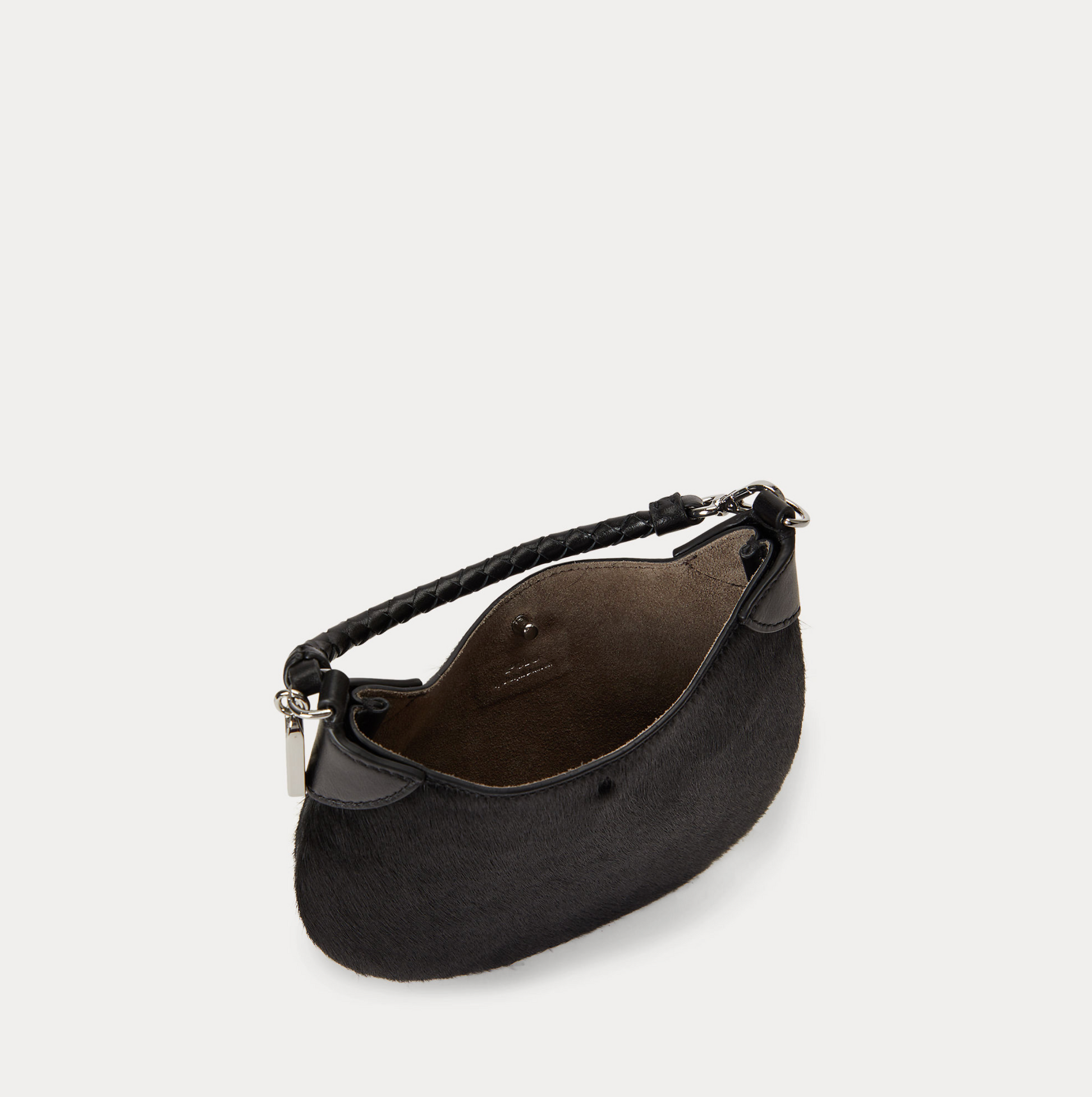 Polo Ralph Lauren Calf Hair ID Small Pouch - Black