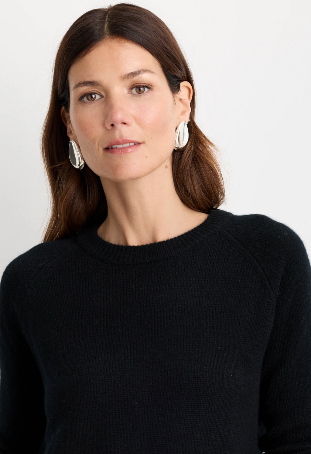 One Grey Day Blakely Cashmere Pullover - Black