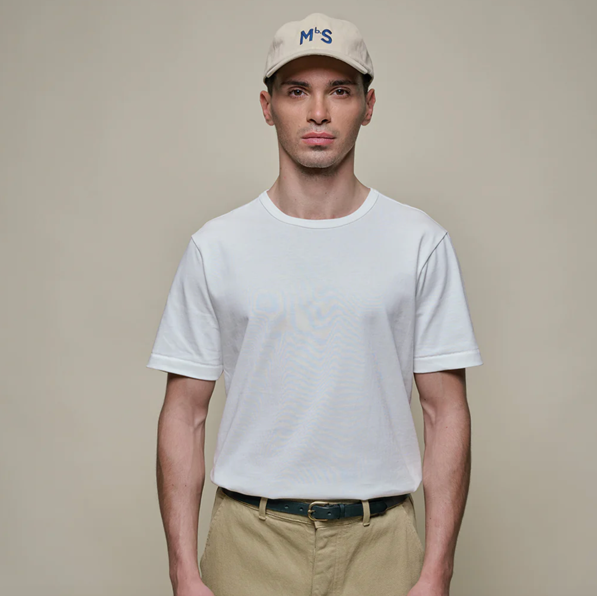 Merz b. Schwanen 2M15 Mid-Century Machine Refined Fit T-Shirt - White