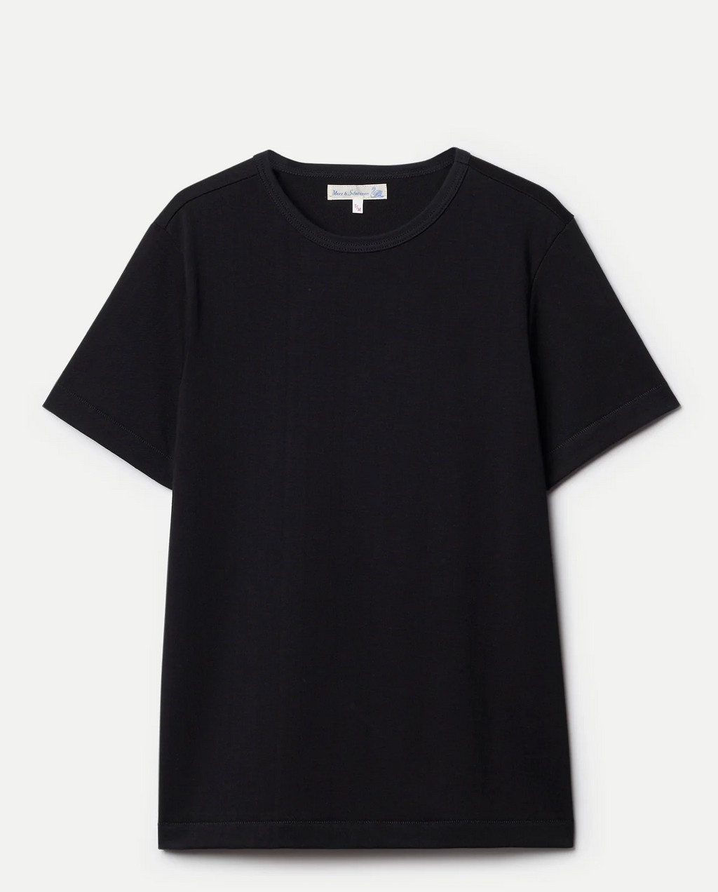 Merz. b Schwanen 2M15 Mid-Century Machine Refined Fit T-Shirt  - Deep Black
