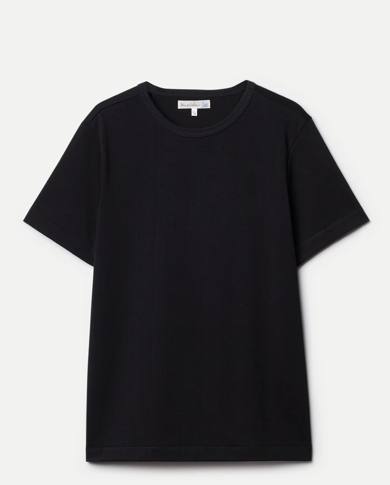 Merz. b Schwanen 2M15 Mid-Century Machine Refined Fit T-Shirt  - Deep Black