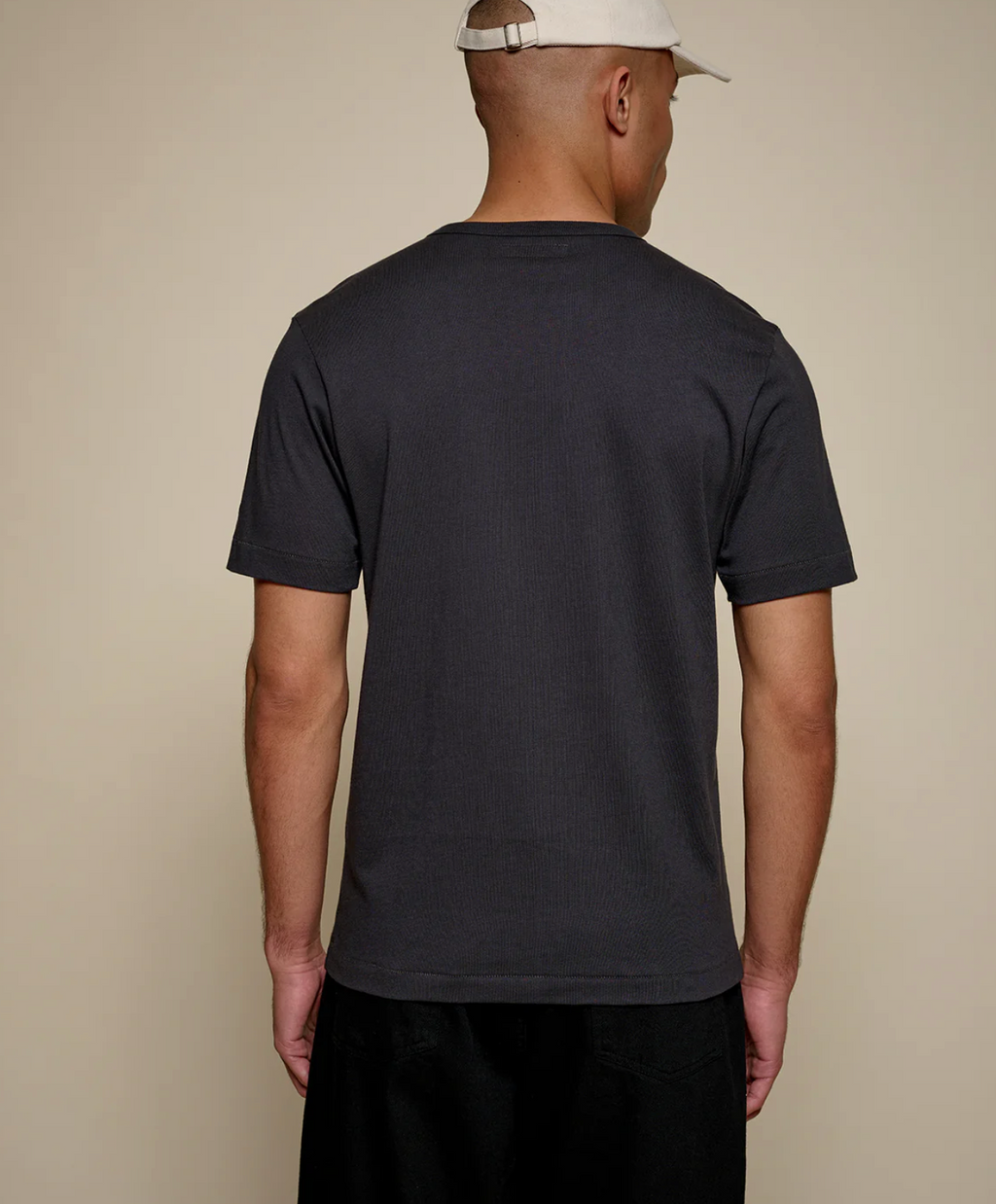 Merz b. Schwanen 2M15 Mid-Century Machine Refined Fit T-Shirt - Charcoal