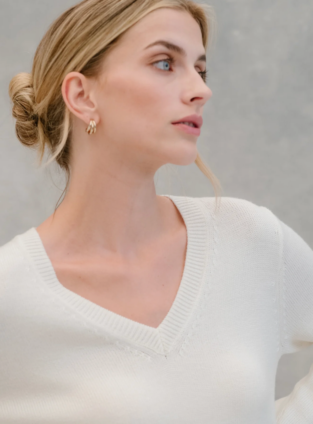 B. Draddy The Kelly Wool Sweater - Sea Salt