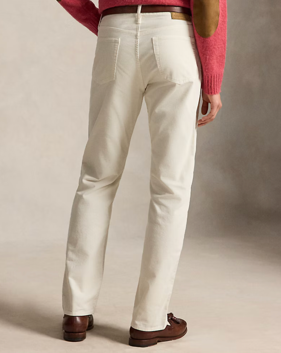 Polo Ralph Lauen Straight Fit Corduroy Pant - Warm White