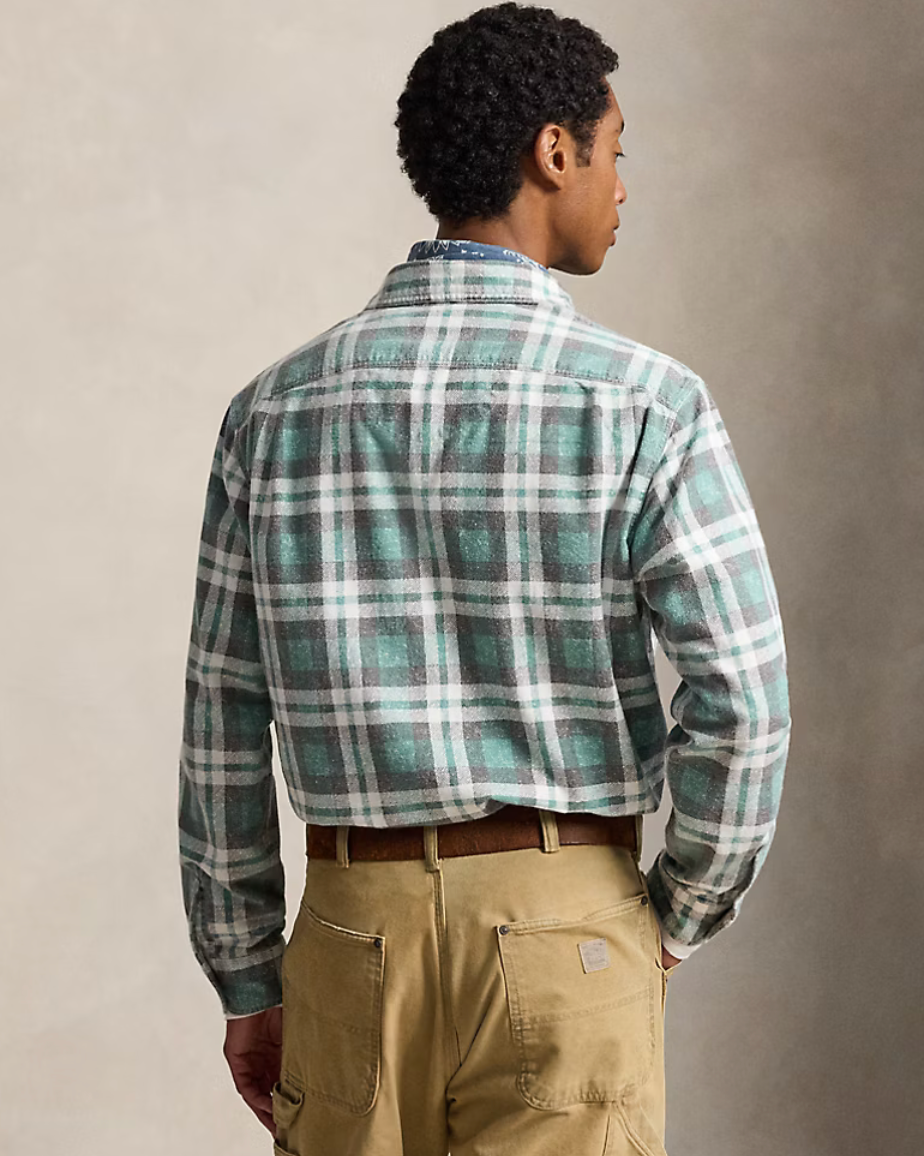 Polo Ralph Lauren Classic Fit Plaid Flannel Workshirt - Litchfield Plaid