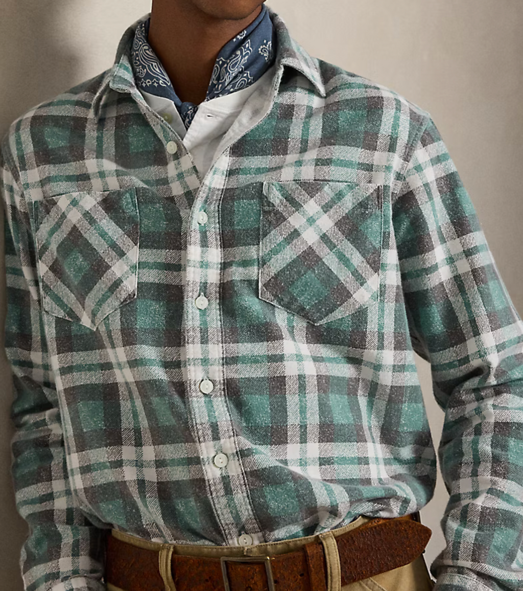 Polo Ralph Lauren Classic Fit Plaid Flannel Workshirt - Litchfield Plaid