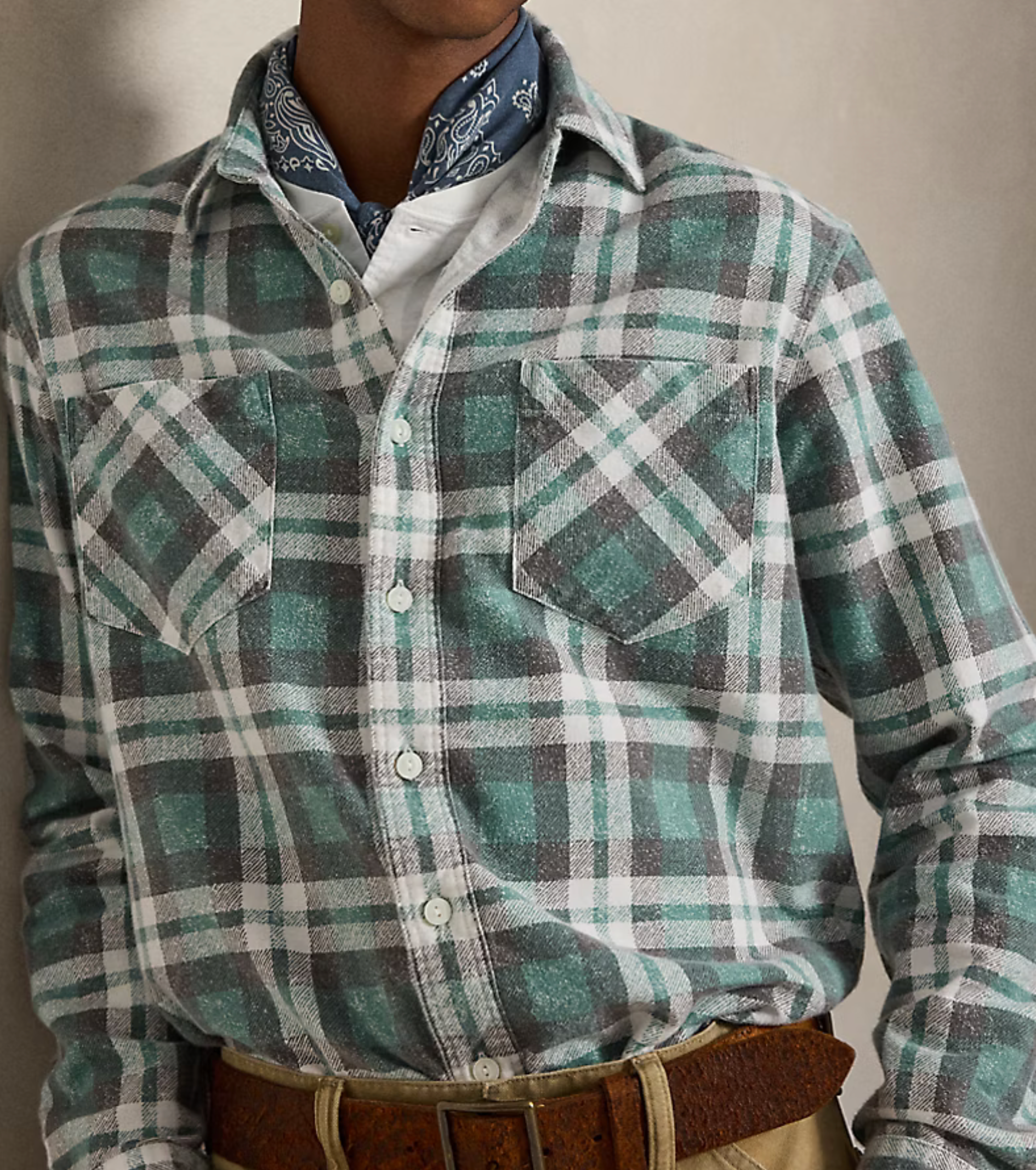 Polo Ralph Lauren Classic Fit Plaid Flannel Workshirt - Litchfield Plaid