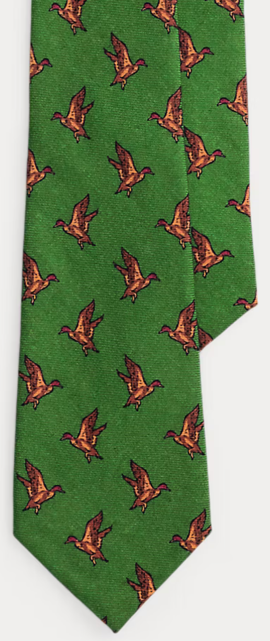 Polo Ralph Lauen Duck Print Challis Tie - Green