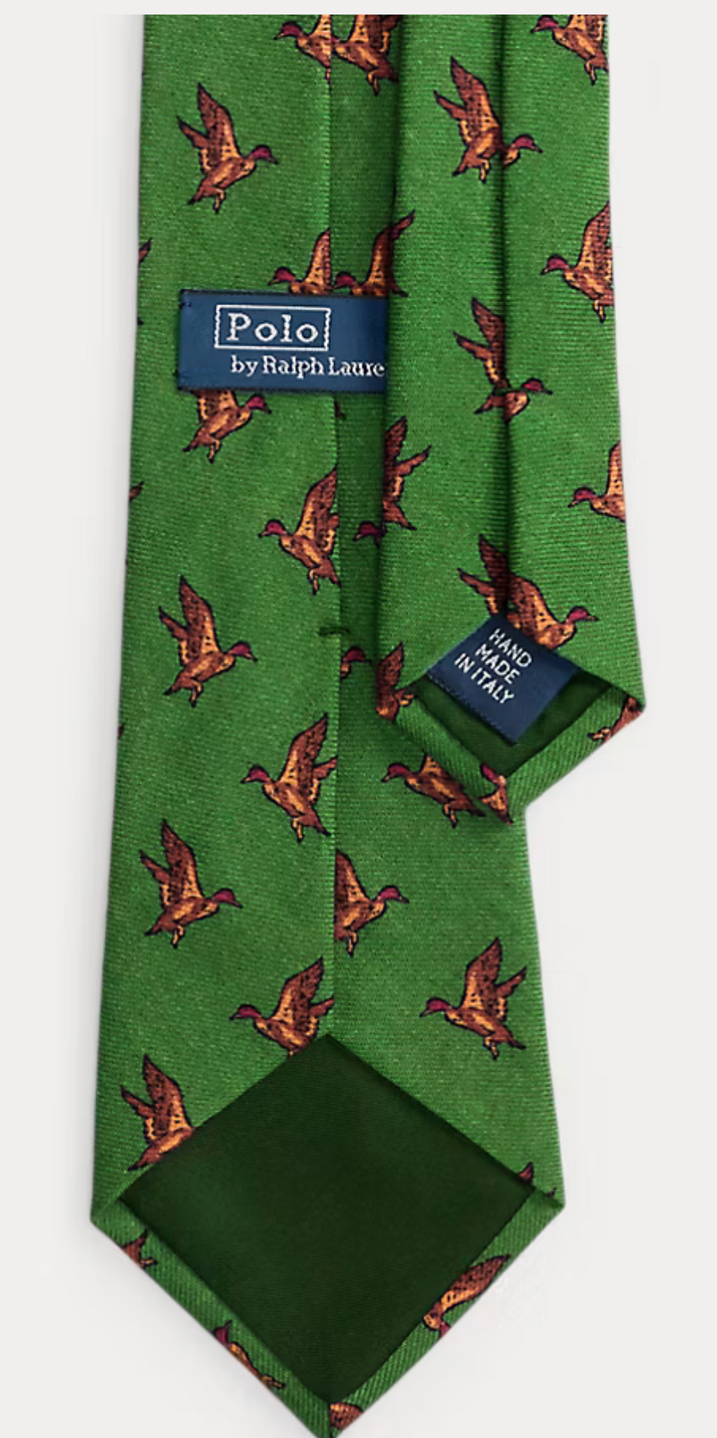 Polo Ralph Lauen Duck Print Challis Tie - Green