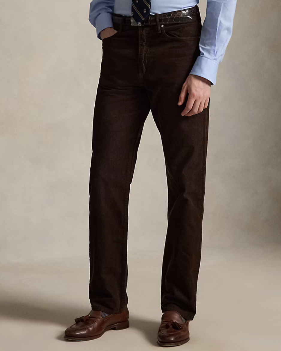Polo Ralph Lauen Straight Fit Corduroy Pant - Dark Beech