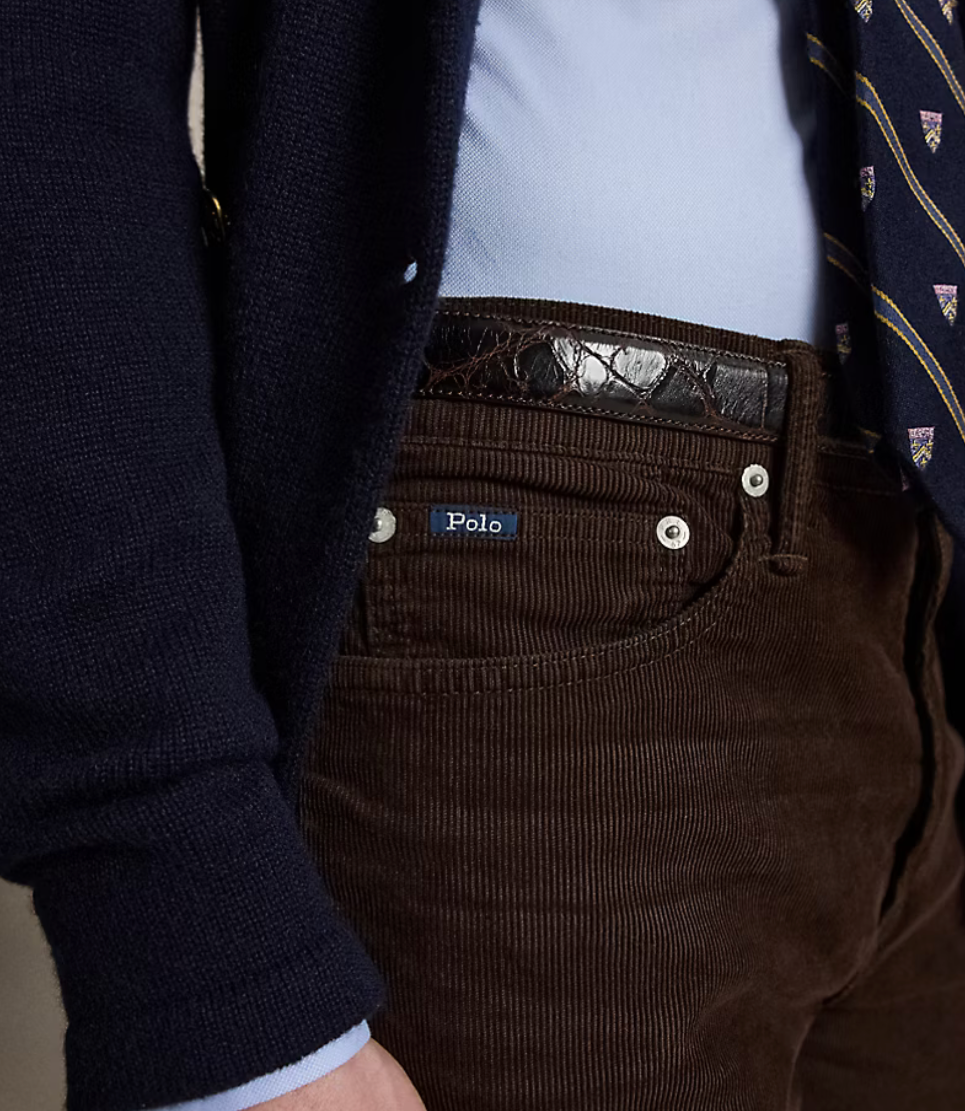 Polo Ralph Lauen Straight Fit Corduroy Pant - Dark Beech