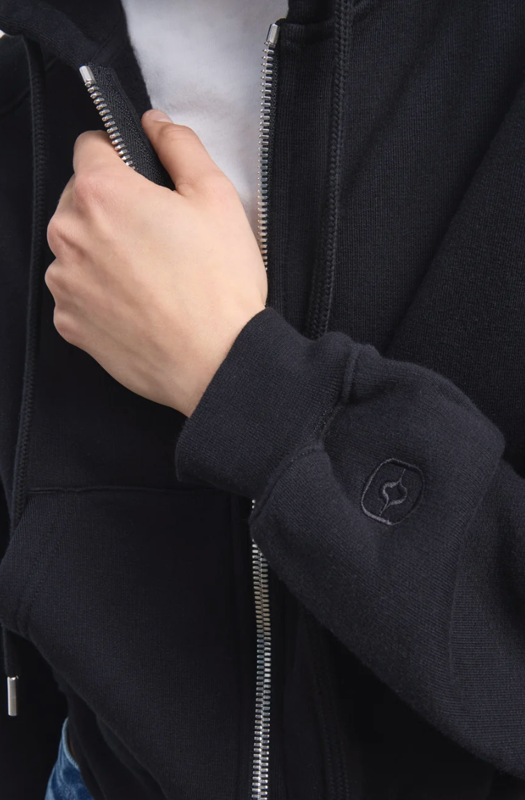 Ruadh The Augustine Hoodie in Black