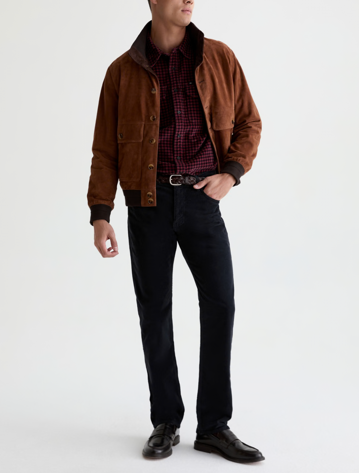 AG Everett Corduroy Pant  Slim Straight - Antique Black