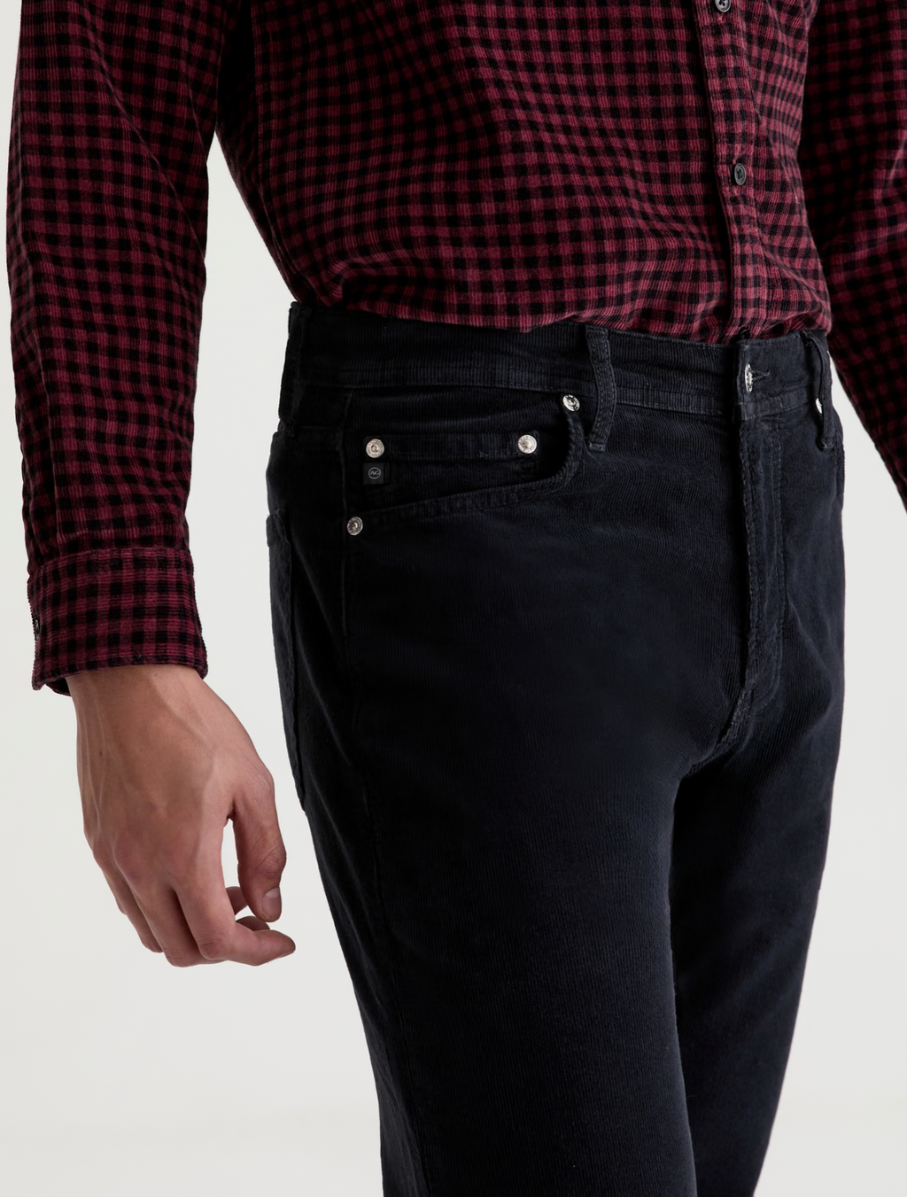AG Everett Corduroy Pant  Slim Straight - Antique Black