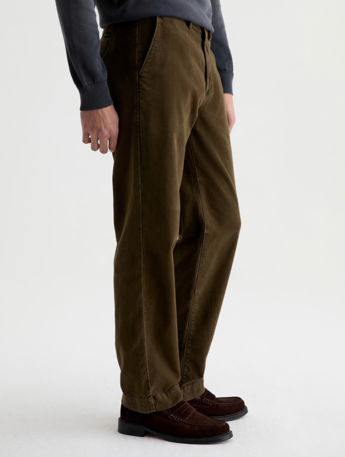 AG Archie Trouser  Straight Chino - Sulfur Dirty Olive