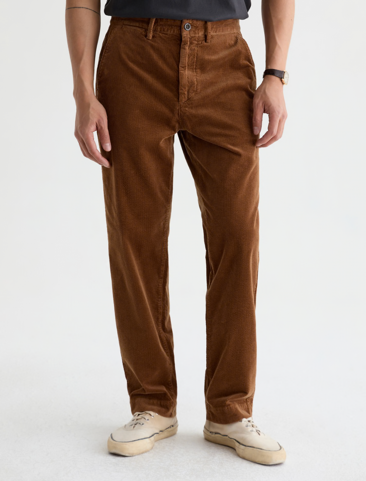 AG Archie Corduroy Trouser - Sulfur Bronze Beat