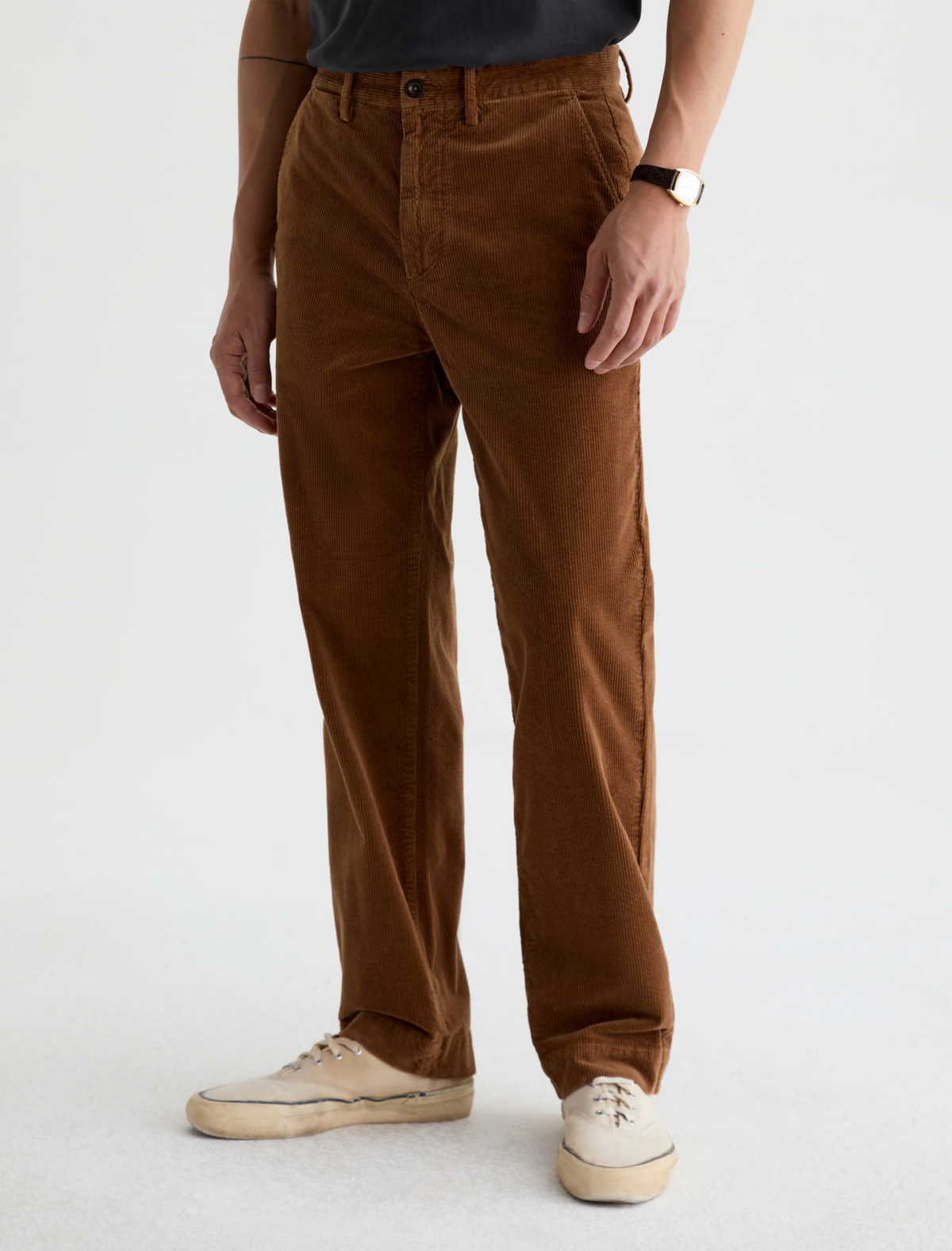 AG Archie Corduroy Trouser - Sulfur Bronze Beat