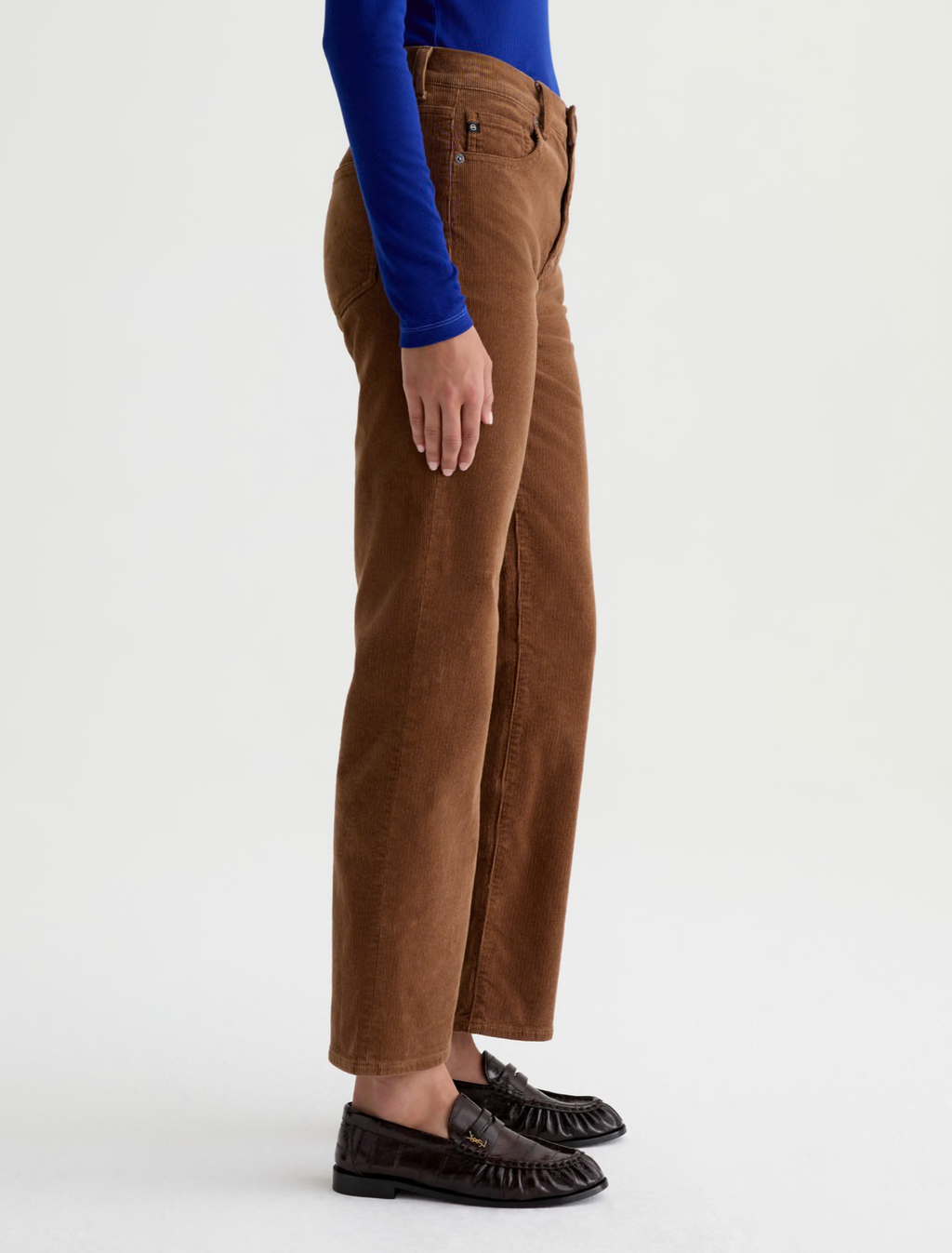 AG Brinley Corduroy Pant  Mid-Rise Straight - Bronze Beat