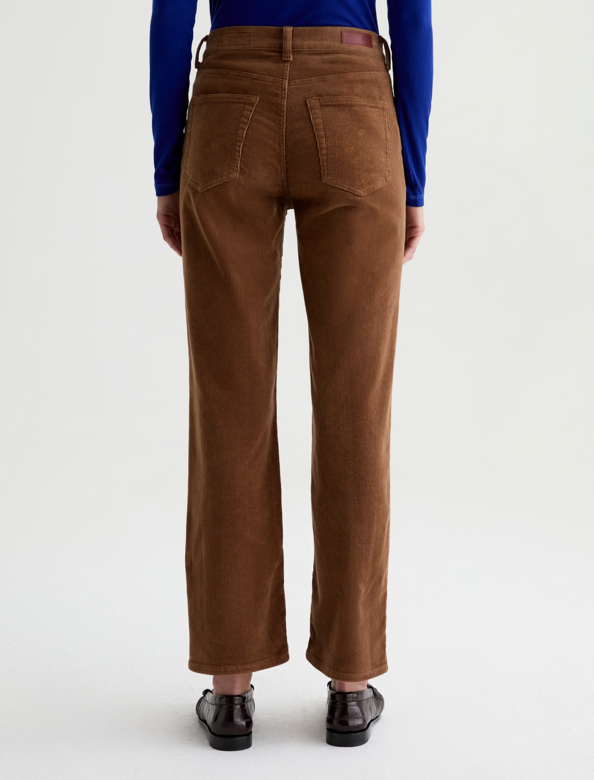 AG Brinley Corduroy Pant  Mid-Rise Straight - Bronze Beat