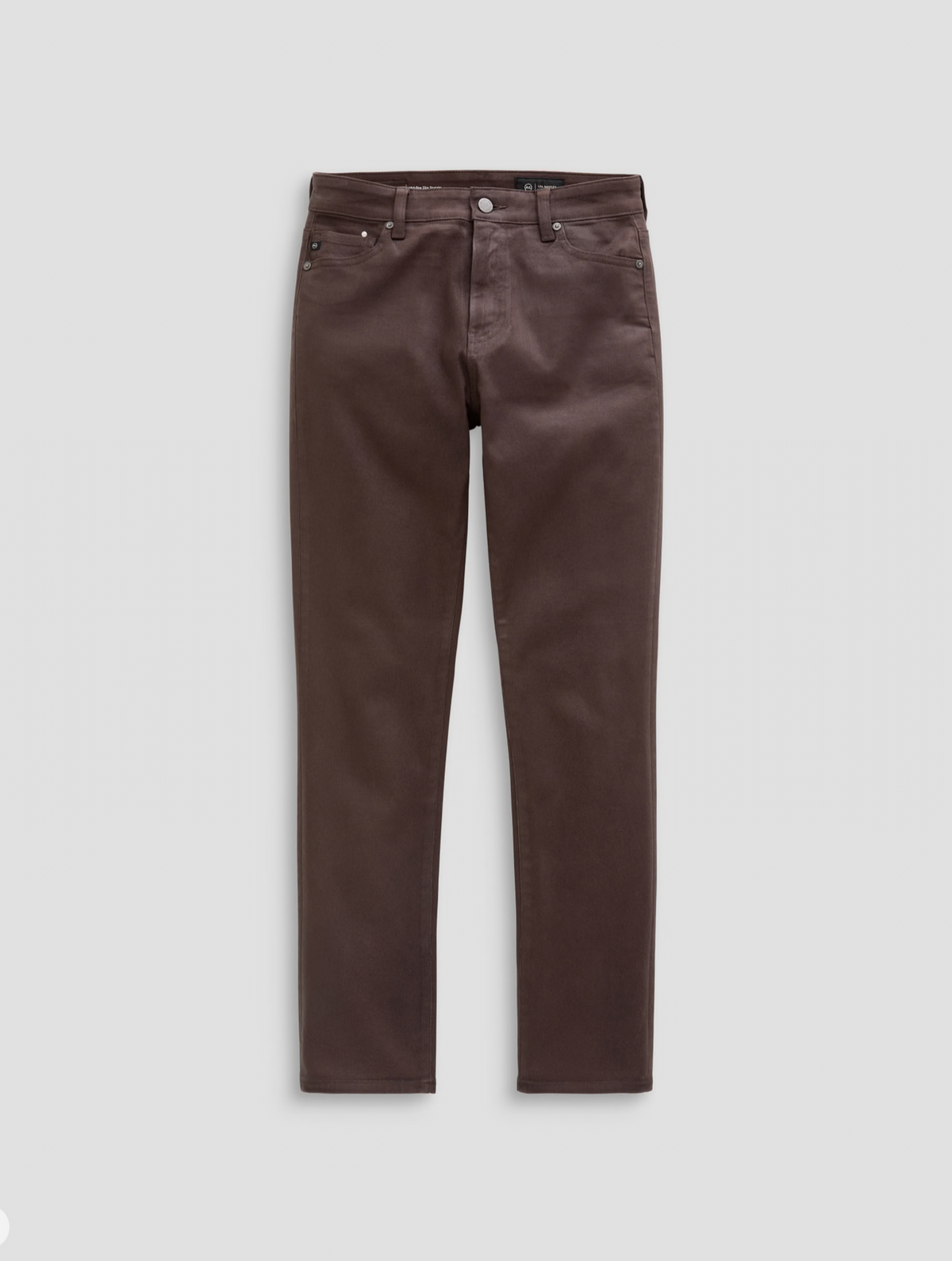 AG Mari Coated Jean  Mid-Rise Slim Straight - Burnt Umber