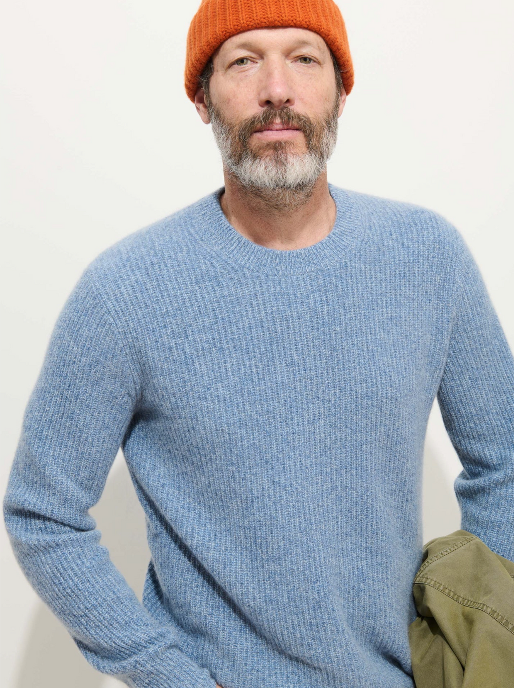 Alex Mill Jordan Sweater in Cashmere - Marled Stonewash