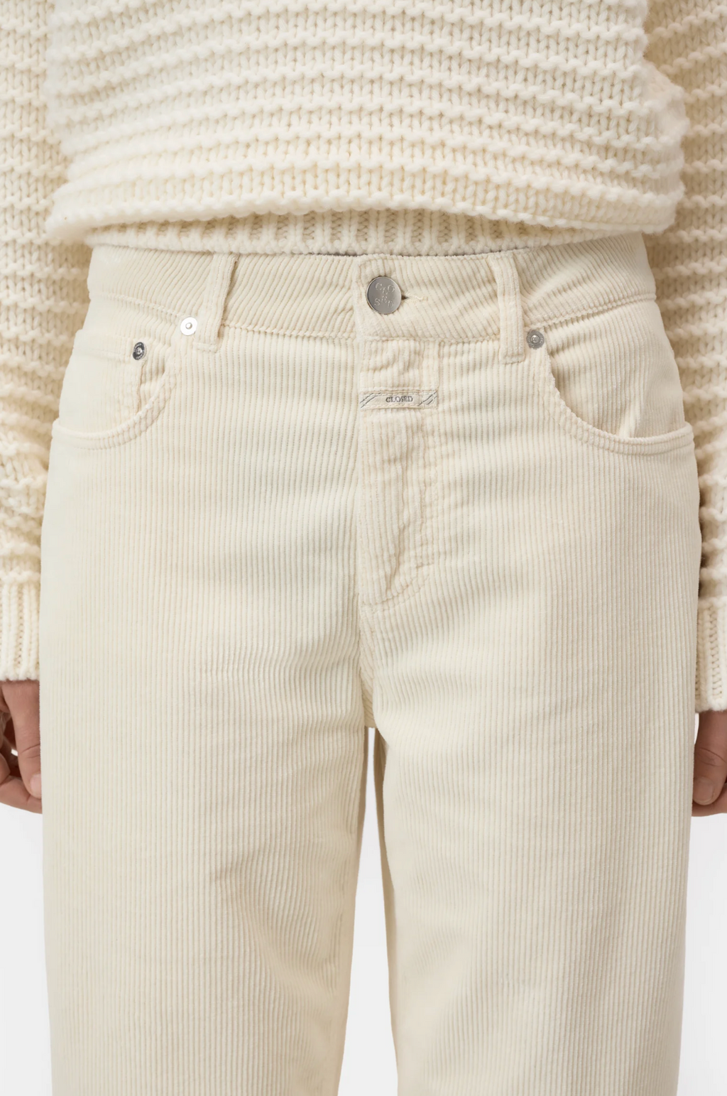 Closed  Barrel Corduroy Jazzie Pants - Cloud Cream