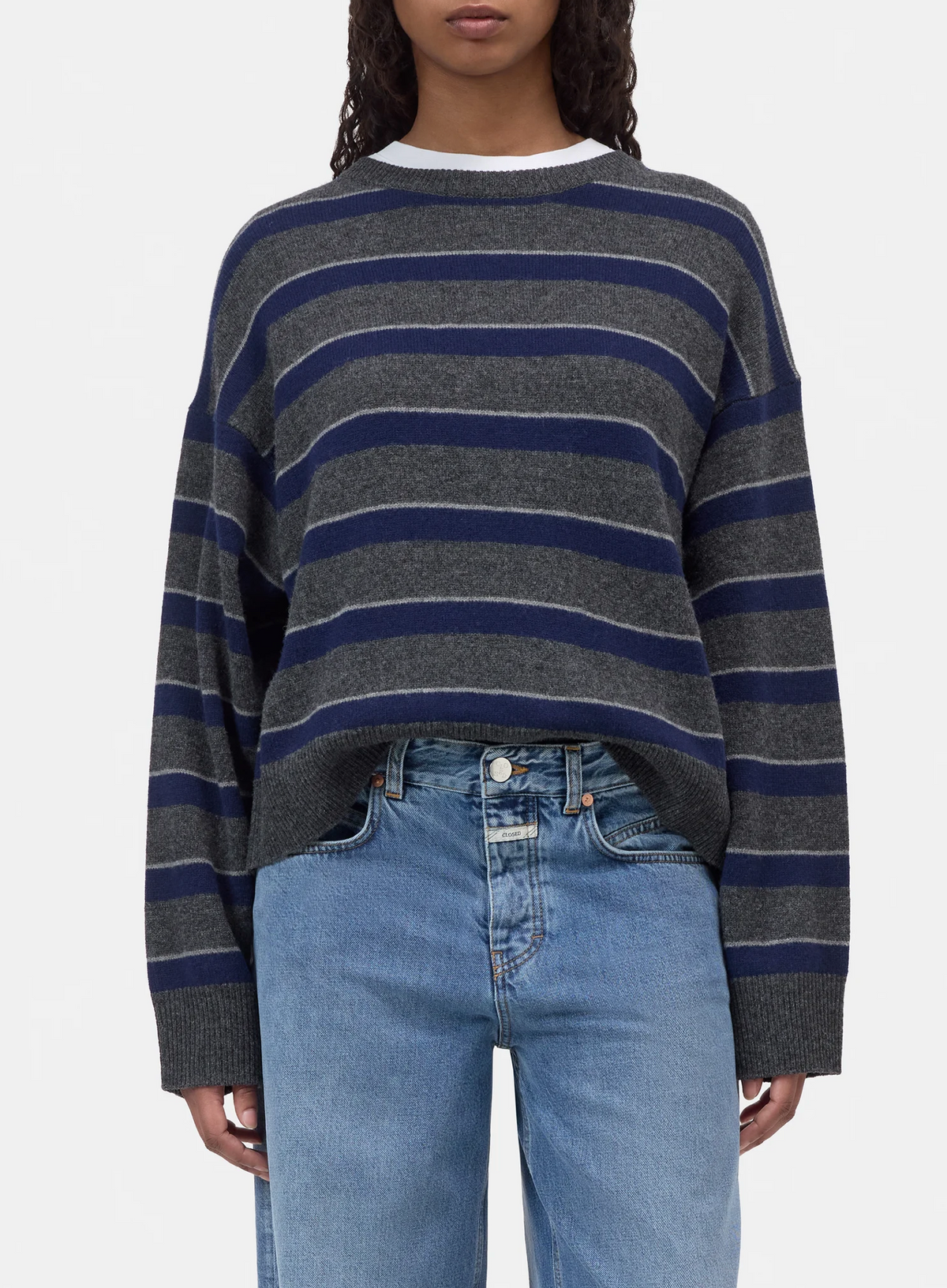 Closed Crewneck Striped